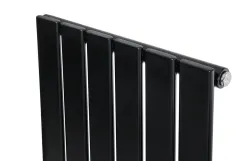 Вертикальный дизайнерский радиатор отопления ARTTIDESIGN Livorno 6/1800/408/50 черный матовый Фото - 4